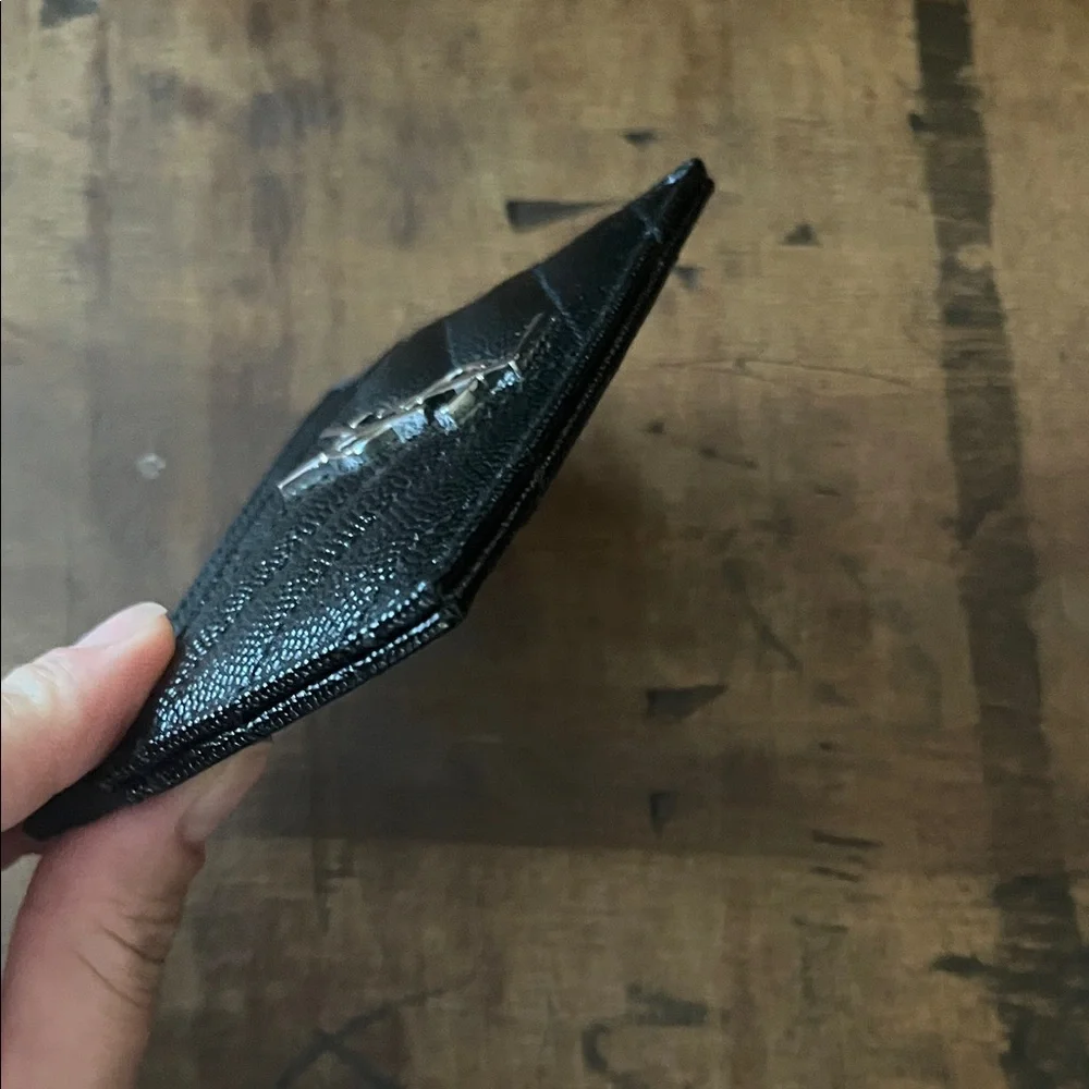 Saint Laurent Quilted Black Card Holder